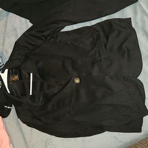 Long sleeve single button blazer